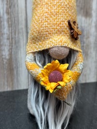 Image 3 of Harris Tweed Wee Sunflower Gnome