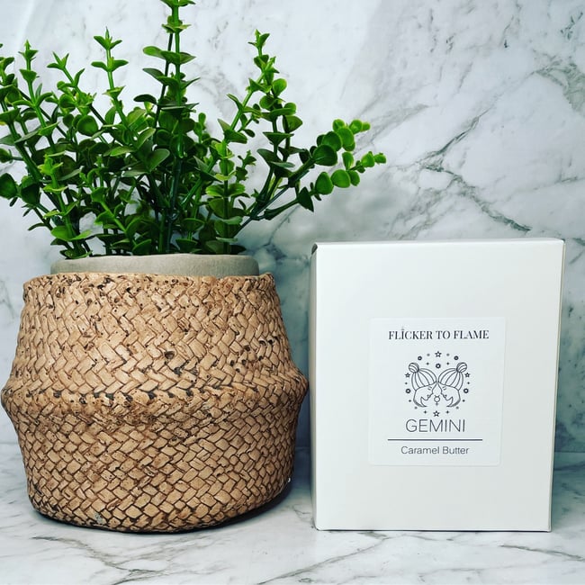 Zodiac Crystal Infused Candle 450g - GEMINI  **ONLY 10 AVAILABLE**