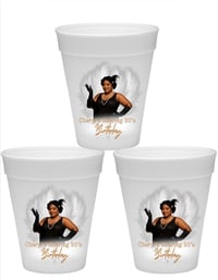 Image 6 of Custom Birthday Styrofoam Cups