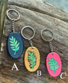 Handmade wooden key chains 
