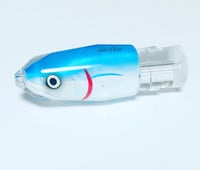 Image 2 of 9+ REVERSE TAPER BULLET FISH HEAD BLUE PEARL