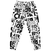 Image 2 of FONT BLOCK - " WERD FCKR" - Unisex track pants
