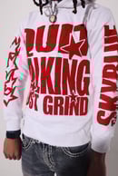 Image 4 of Red/ White Hoodie 