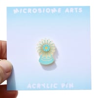Coral Polyp Frosted Acrylic Pin