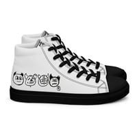 Image 2 of ThePloútosClub “FACES” high top canvas shoes