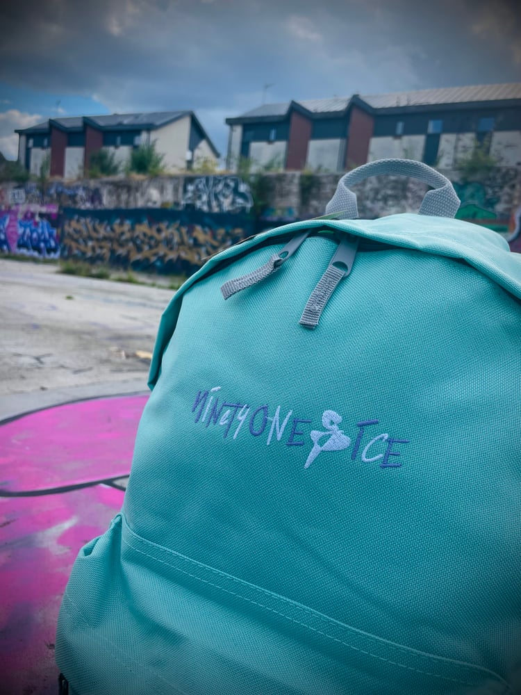 Image of Mint Script Backpck