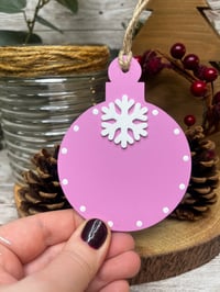 Image 3 of Bauble with snowflake