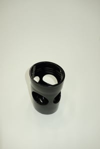 Image 7 of Cut-Out Vase, Black Gloss