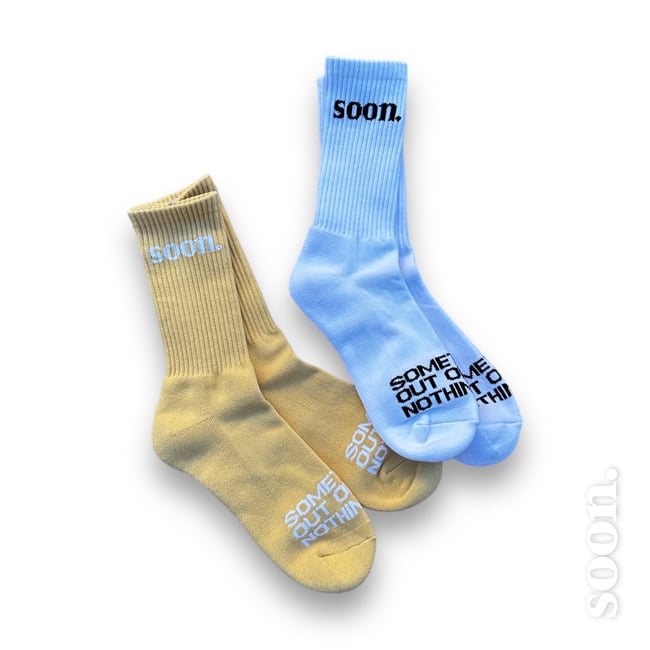 “akaSOON” Crew Socks