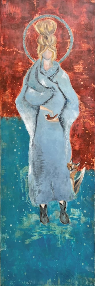 Image of Little Saint Francesca with Fox & Red Bird- Shanny Brooke