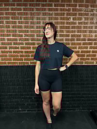 Image 3 of Built In The Werkhaus Oversized Crop - Navy