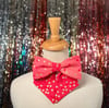 Pink Confetti Bow *one of a kind*