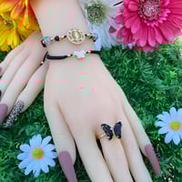 Image 3 of Clock design Virgencita bracelet set