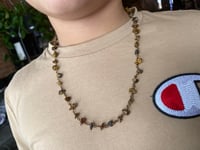 Image 1 of Tigers Eye Wire Wrapped Necklace