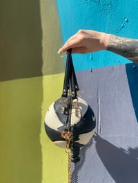 Image 4 of SMALL WHITE & BLACK BALLBAG