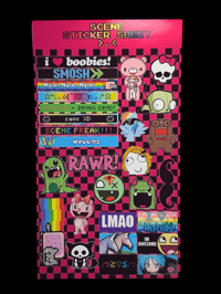Image 2 of scene sticker sheet >.<