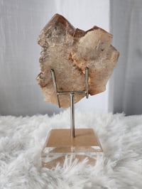 Image 4 of 1.1lb Chocolate Pagoda Calcite Crystal Specimen with Custom Stand