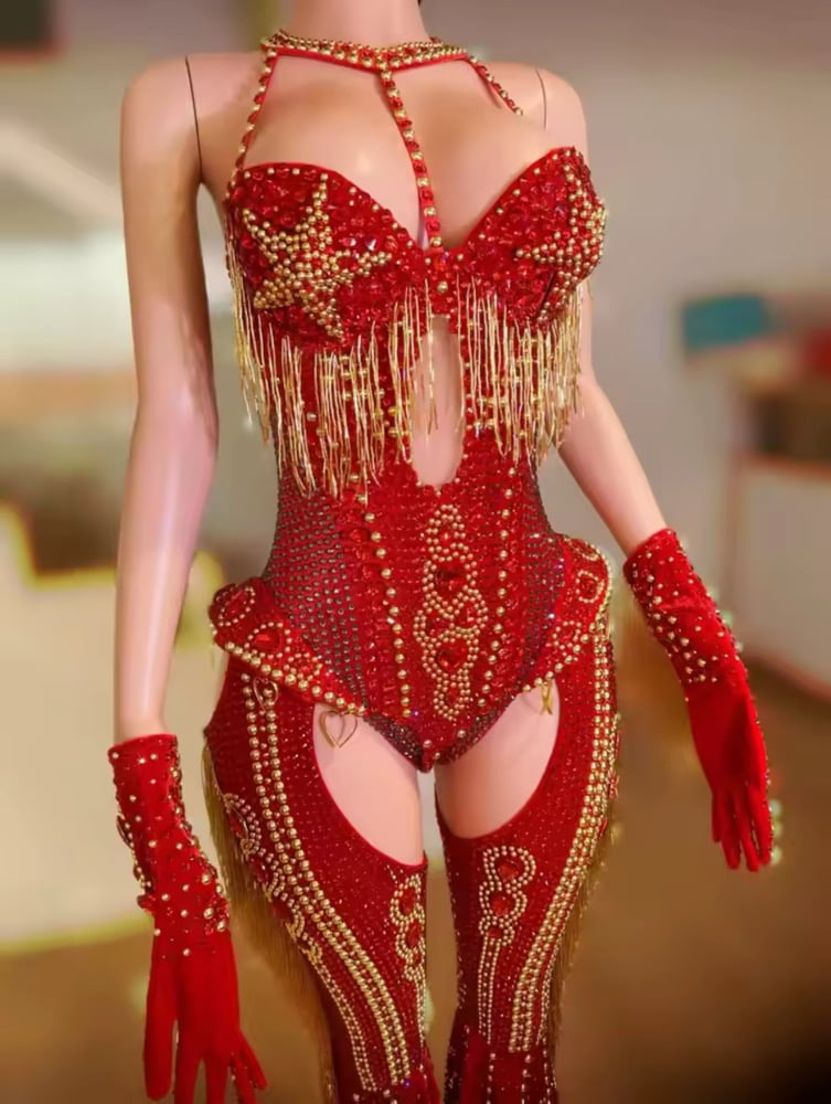 Image of RED COWBOY CARTER SET 