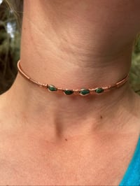 Image 5 of Malachite choker & Earrings set 