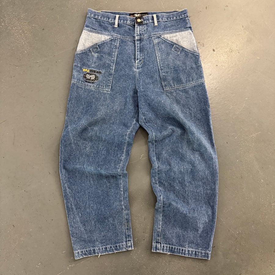 Image of 1990s WU WEAR Baggy jeans, size 36" x 31"|
