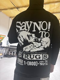 Image 2 of SAY NO Zip up collard shirt 