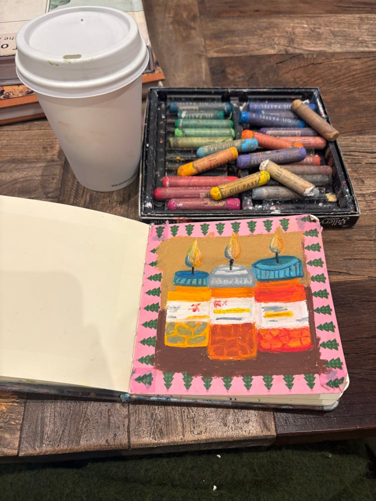 Image of liar liar, pills on fire 5x5 mini art print