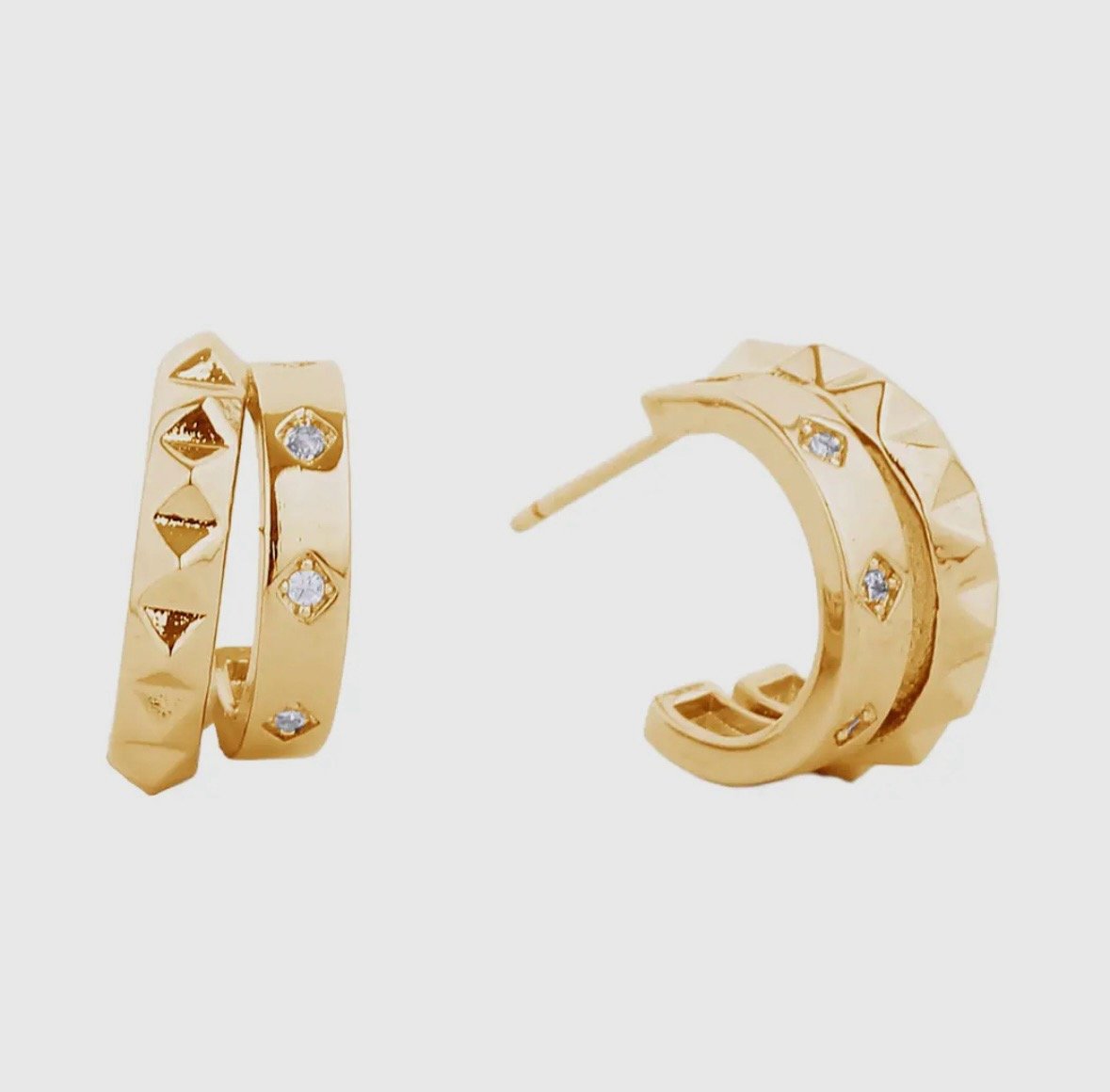 Diamond spiked studs | Wear Arts Designz Diamond spiked studs | Wear Arts Designz