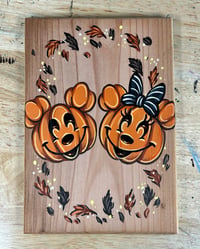 RTS Wood Art- Personalized Pumpkin Patch Pals Couple