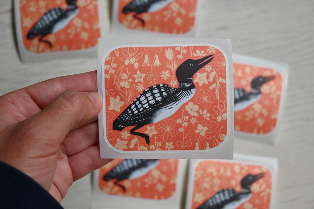 Common Loon - Alberta Lake Plants Sticker