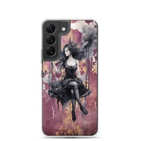 Image 16 of Dark Goth Fairy Maroon Clear Case for Samsung®