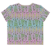 Image of Corny All-Over Print punny Crop Top Tee