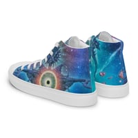 Image 3 of Decimation Angel Men’s high top canvas shoes by Mark Cooper Art