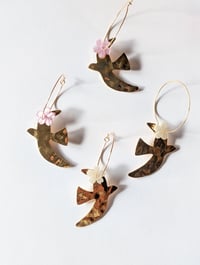 Image 1 of Boucles d'oreilles colombes acier 