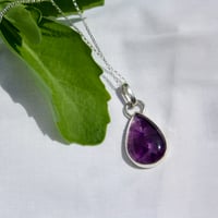 Image 1 of Amethyst Window Pendant Necklace