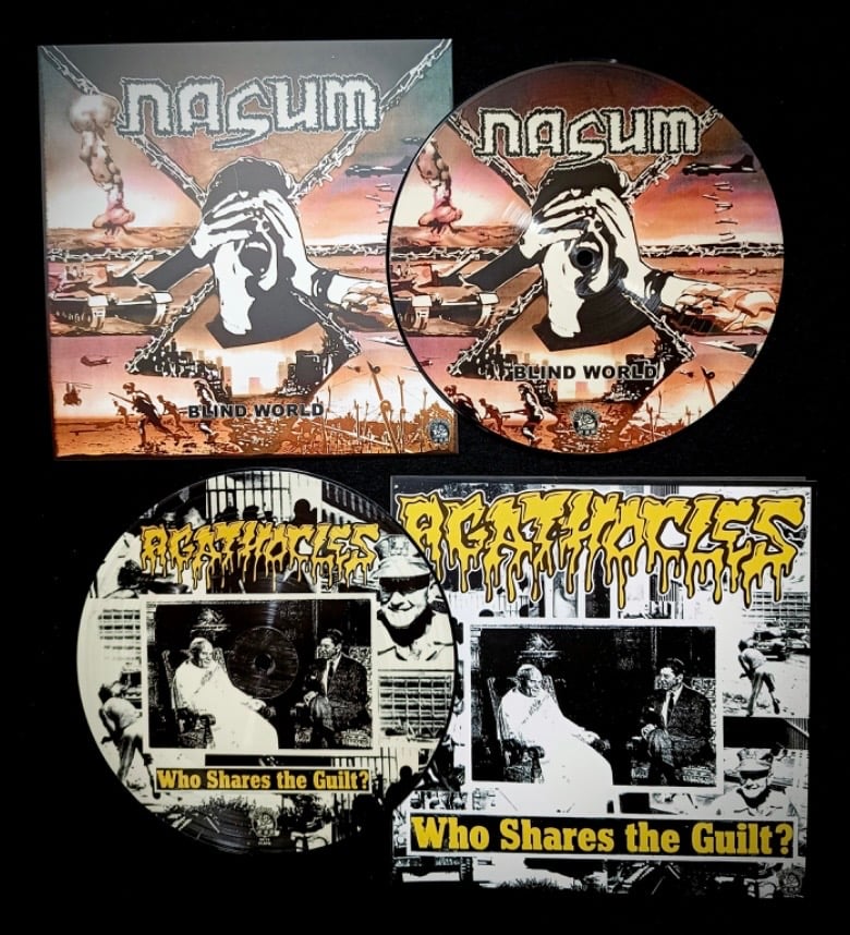 Image of Nasum / Agathocles "split" 7" Picture Disc