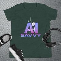 Image 4 of AI Savvy Youth Short Sleeve T-Shirt