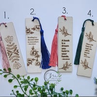 Image 2 of Wooden Bookmarks -floral