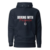 Image 1 of Boxing with Purpose Adult Hoodie(White Logo)