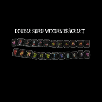 Image 1 of HTF 2 Pack Wood Bracelet (Double Sided)