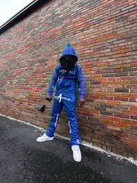 Image 2 of BLUE RHINESTONE KW TRACKSUIT