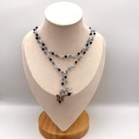 Image 2 of Blue Thai Butterfly Wrap Necklace