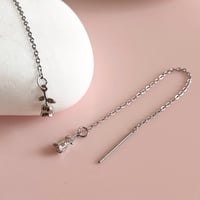 Image 2 of Rose threaders - silver