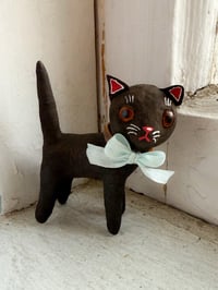 Freestanding  Scared Black Cat figure
