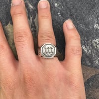 Image 4 of W Star Signet Ring