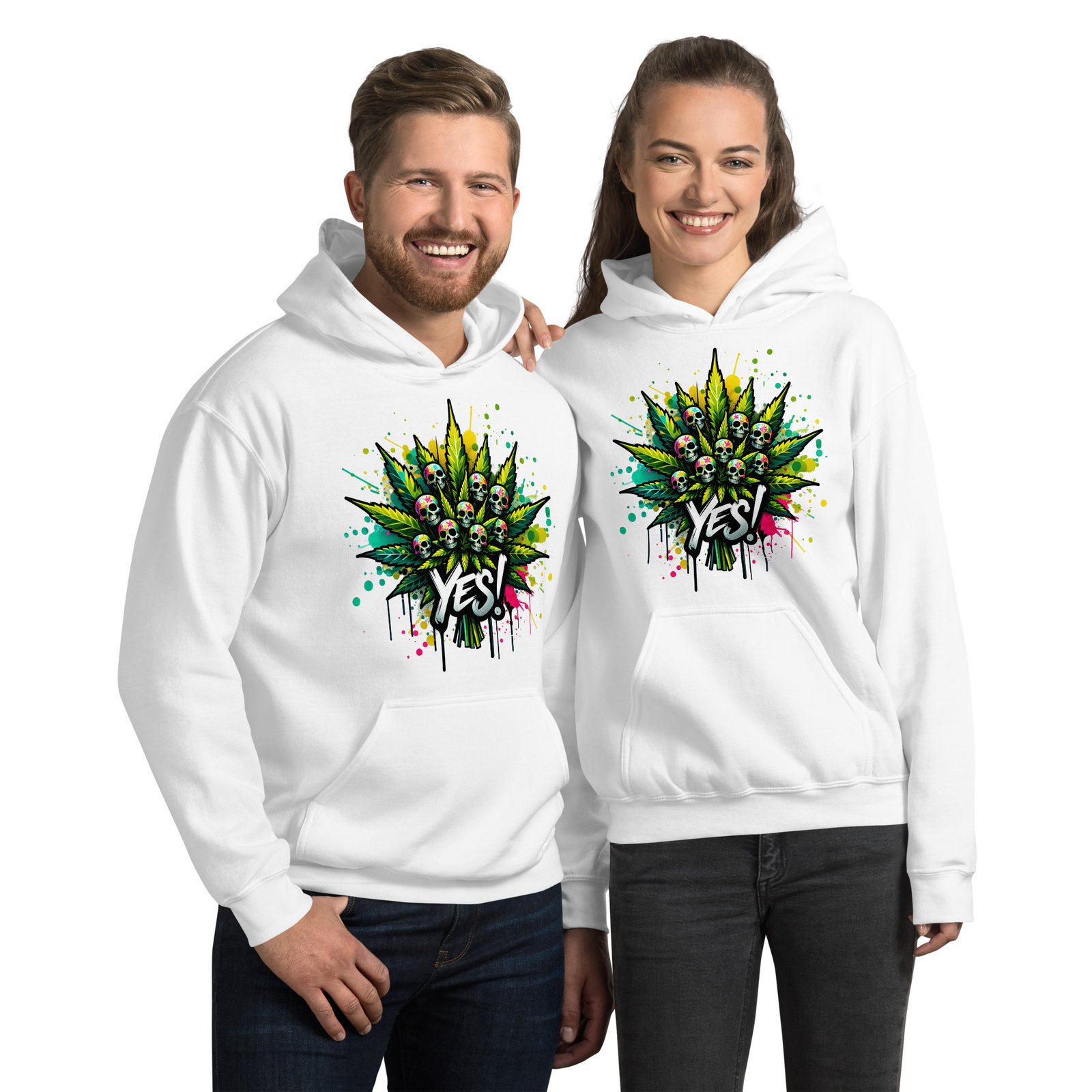 Yes skulls Unisex Hoodie | donkeys-designs