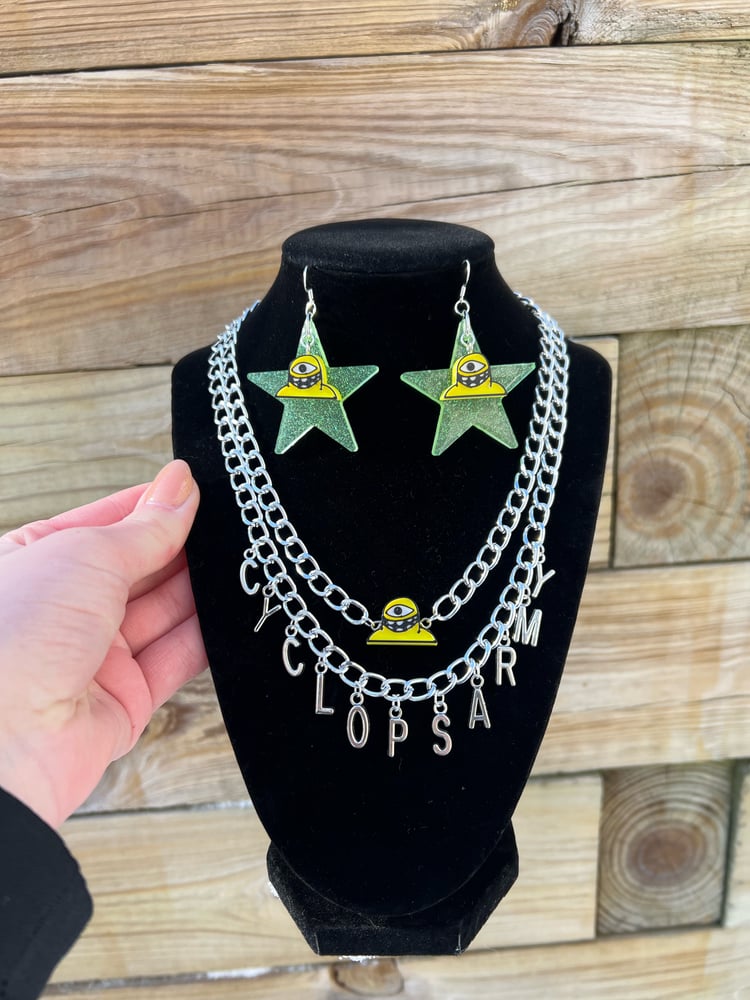 Image of Subtronics Inspired Necklace & Earrings