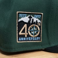 Image 3 of New Seattle Mariners 40th Anniversary Patch Fitted Size 7 3/8