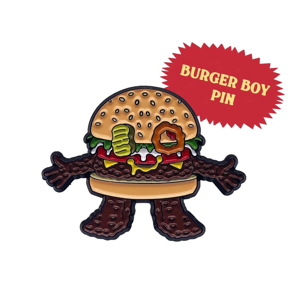 Burger Boy Pin