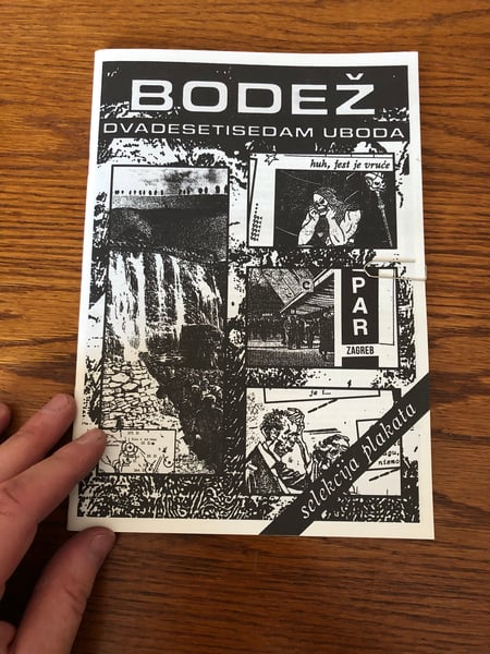 Image of Bodež (crotian punk poster zine)