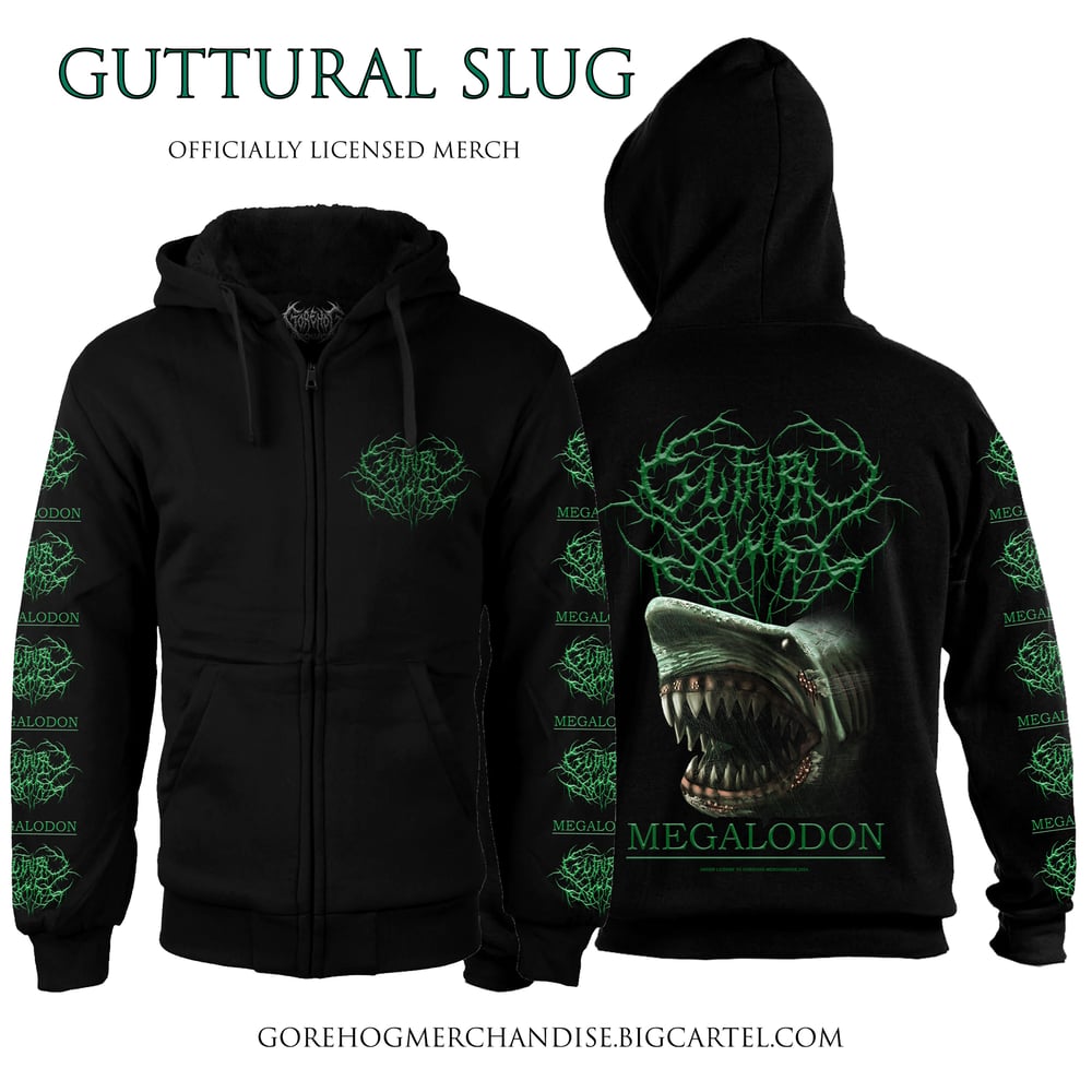 Guttural Slug - Megalodon Zip-Up Hoodie